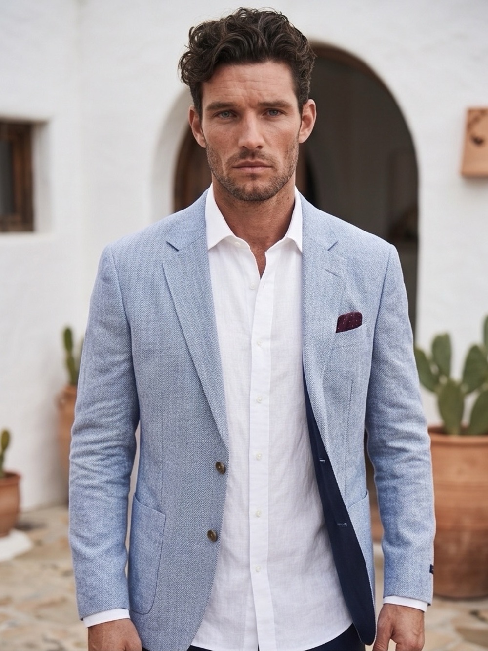Men's Blue Stafford Sport Coat NWT